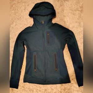 Women's Teal Hooded Zip Up